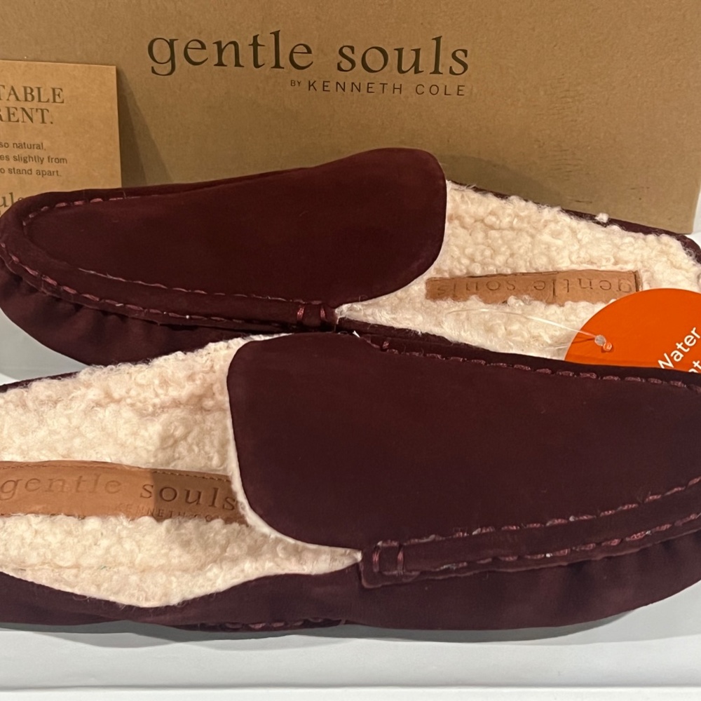 NIB Gentle Souls Mina Driver Mule Cozy by Kenneth Cole INDOOR OUTDOOR SHOES - Picture 13 of 14